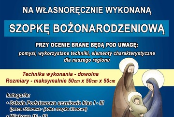 KONKURS NA SZOPKĘ BOŻONARODZENIOWĄ