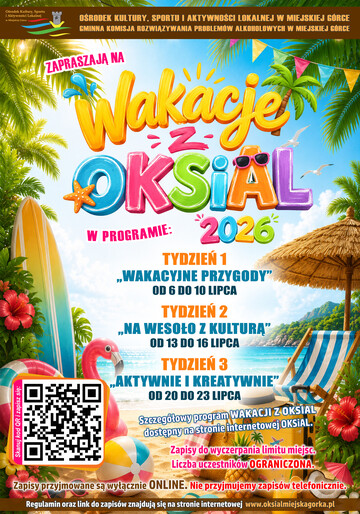 Wakacje z OKSiAL 2026 – czas na letnią przygodę!